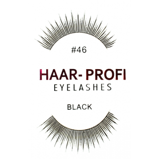 Haar-Profi Eyelash #46 - Black - falsche knstliche echthaar Wimpern strip lash