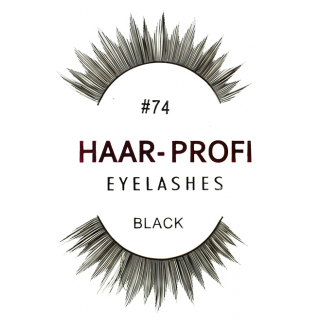 Haar-Profi Eyelash #74 - Black - falsche knstliche echthaar Wimpern strip lash
