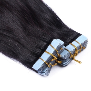 10 x Tape In - 1b/Burg Ombre - Hair Extensions - 2,5g - NOVON EXTENTIONS