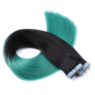 10 x Tape In- 1b/Sky Ombre - Hair Extensions - 2,5g - NOVON EXTENTIONS