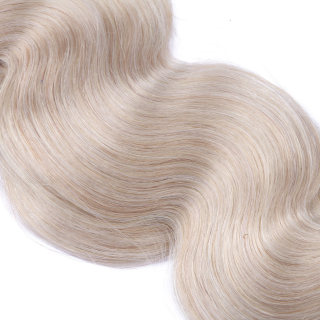 25 Keratin Bonding Hair Extensions - Grey / Grau - GEWELLT 100% Echthaar 1g Strhne - NOVON EXTENTIONS 50cm