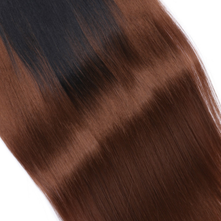 #6/27 Ombre - Clip-In Hair Extensions / 8 Tressen / Haarverlngerung XXL Komplettset 60 cm - Gewellt