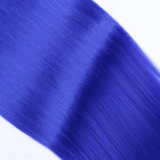 #Darkblue - Clip-In Hair Extensions / 8 Tressen / Haarverlngerung XXL Komplettset 60 cm - Gewellt