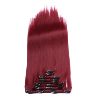 #Darkburg - Clip-In Hair Extensions / 8 Tressen / Haarverlngerung XXL Komplettset 50 cm - Glatt