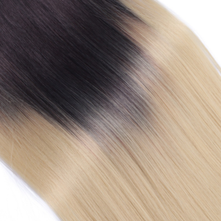 #T4A/24 Ombre - Clip-In Hair Extensions / 8 Tressen / Haarverlngerung XXL Komplettset 60 cm - Gewellt