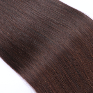 25 x Keratin Bonding Hair Extensions - 2 Dunkelbraun - 100% Echthaar - NOVON EXTENTIONS 50 cm - 1 g