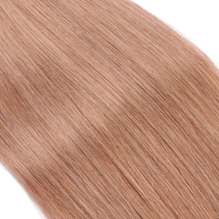 25 x Keratin Bonding Hair Extensions - 10 Leichtbraun - 100% Echthaar - NOVON EXTENTIONS 50 cm - 1 g