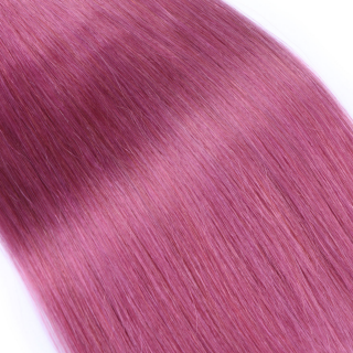 25 x Keratin Bonding Hair Extensions - Violett - 100% Echthaar - NOVON EXTENTIONS 60 cm - 0,5 g