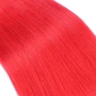 25 x Keratin Bonding Hair Extensions - Red - 100% Echthaar - NOVON EXTENTIONS 60 cm - 0,5 g