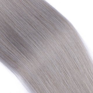 25 x Keratin Bonding Hair Extensions - Silver - 100% Echthaar - NOVON EXTENTIONS 50 cm - 1 g