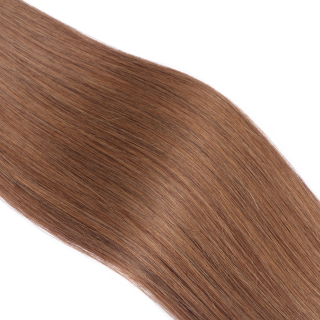 25 x Keratin Bonding Hair Extensions - 7 Mittelnaturblond - 100% Echthaar - NOVON EXTENTIONS 40 cm - 0,5 g