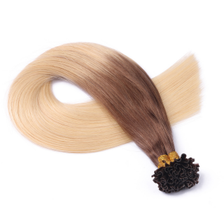 25 x Keratin Bonding Hair Extensions - 17/20 Ombre - 100% Echthaar - NOVON EXTENTIONS 50 cm - 1 g