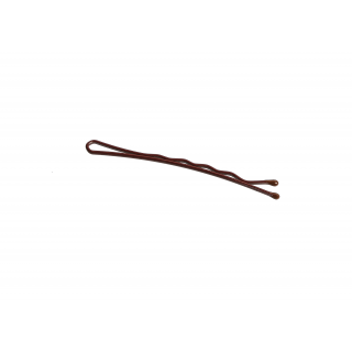 Hair Grips Brown with Ball 70mm - 500g