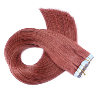 10 x Tape In - 14 Rot - Hair Extensions - 2,5g - NOVON EXTENTIONS 40 cm
