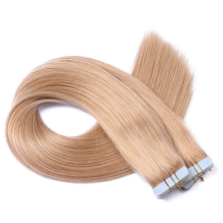 10 x Tape In - 20 Aschblond - Hair Extensions - 2,5g - NOVON EXTENTIONS 50 cm