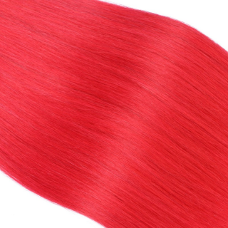 10 x Tape In - Red - Hair Extensions - 2,5g - NOVON EXTENTIONS 50 cm