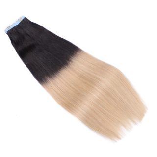 10 x Tape In - 1b/24 Ombre - Hair Extensions - 2,5g - NOVON EXTENTIONS 40 cm