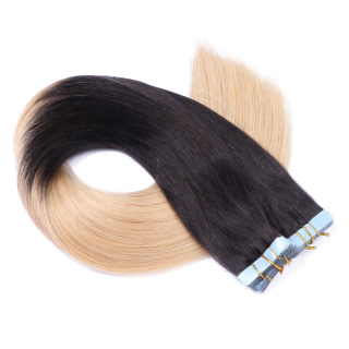 10 x Tape In - 1b/24 Ombre - Hair Extensions - 2,5g - NOVON EXTENTIONS 50 cm