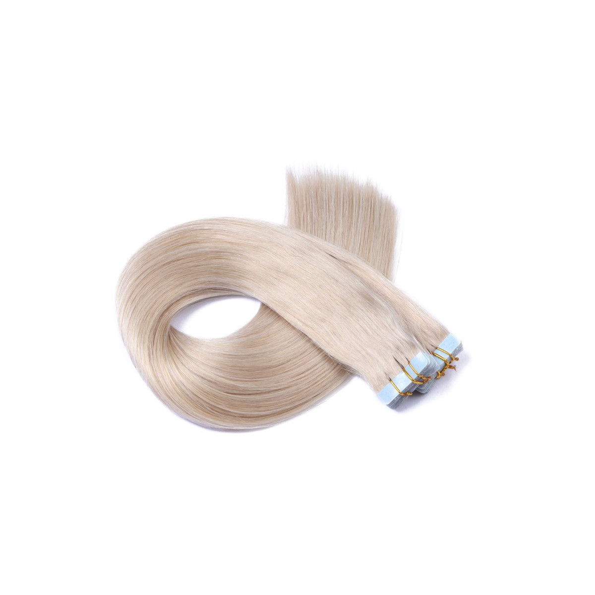 10 x Tape In - Grey / Grau - Hair Extensions - 2,5g -...