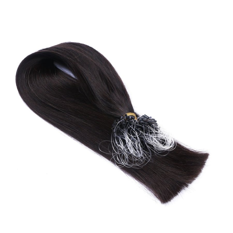 Microring Extensions #1B Schwarzbraun aus Remy-Echthaar