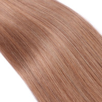 25 x Micro Ring / Loop - 10 Leichtbraun - Hair Extensions 100% Echthaar - NOVON EXTENTIONS