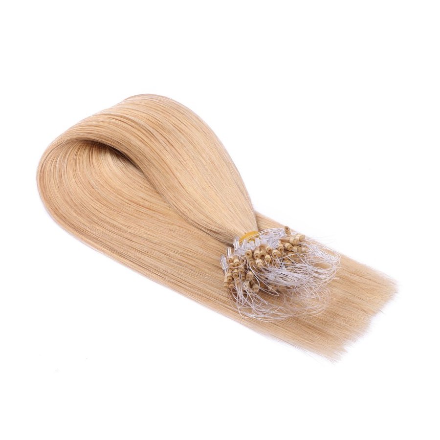 Microring Extensions #18 Naturaschblond aus Remy-Echthaar