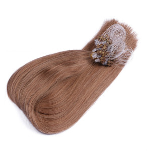 25 x Micro Ring / Loop - 27 Honigblond - Hair Extensions 100% Echthaar - NOVON EXTENTIONS