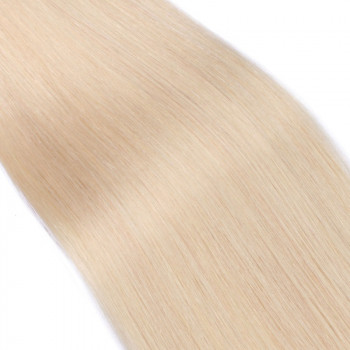 25 x Micro Ring / Loop - 613 Helllichtblond - Hair Extensions 100% Echthaar - NOVON EXTENTIONS