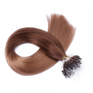 25 x Micro Ring / Loop - 4/27 Ombre - Hair Extensions 100% Echthaar - NOVON EXTENTIONS