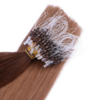 25 x Micro Ring / Loop - 4/27 Ombre - Hair Extensions 100% Echthaar - NOVON EXTENTIONS