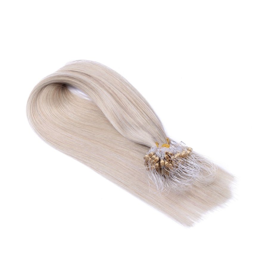 Microring Extensions Grau aus Remy-Echthaar