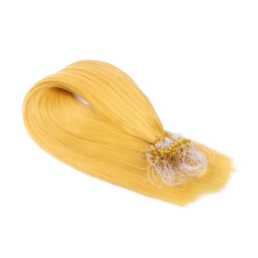 Microring Extensions Gelb aus Remy-Echthaar