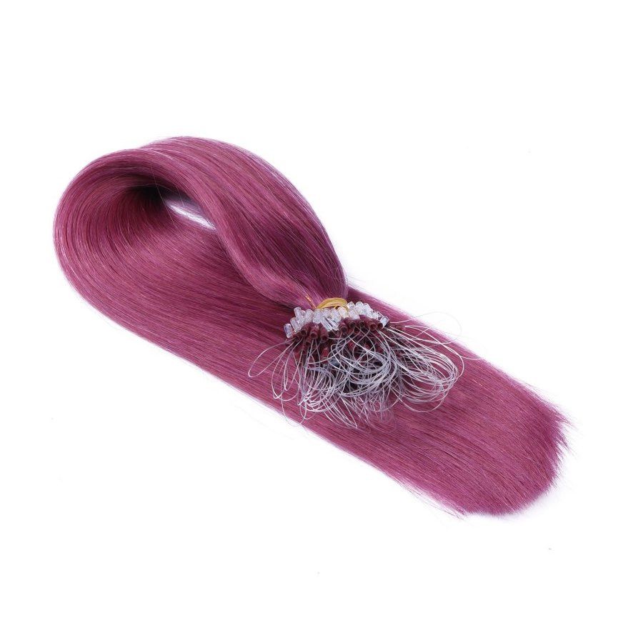 Microring Extensions Violett aus Remy-Echthaar