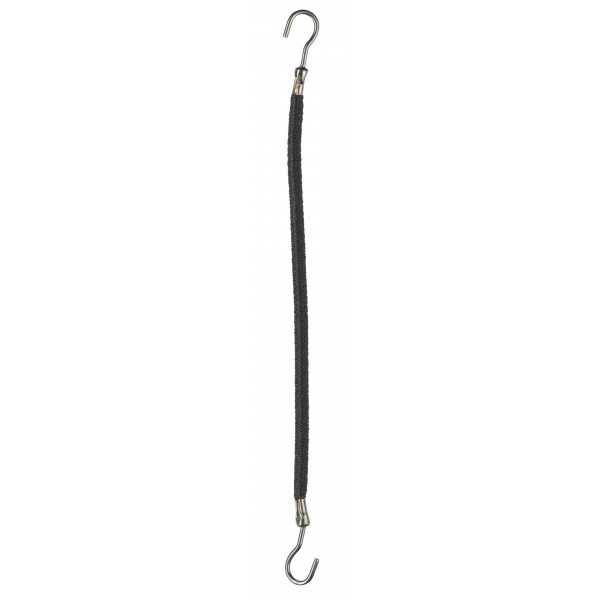 Haarbinder 10St. Schwarz glatt Gummi 10cm