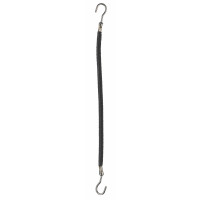 Haarbinder 10St. Schwarz glatt Gummi 10cm