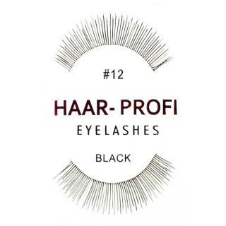 Haar-Profi Eyelash #12 - Black - falsche knstliche echthaar Wimpern strip lash