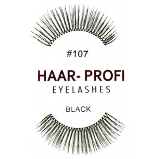 Haar-Profi Eyelash #107 - Black - falsche knstliche echthaar Wimpern strip lash