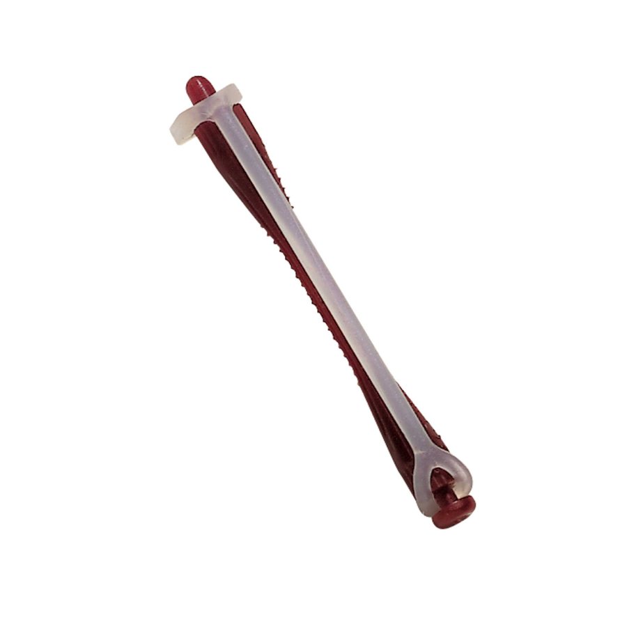 Comair Kaltwellwickler mit Rundgummi 4 mm dunkelrot – 
