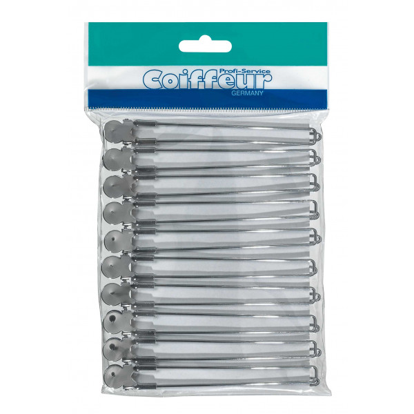 Comair HSK 10er Karte 12,5cm chrom Haarschneideklammer