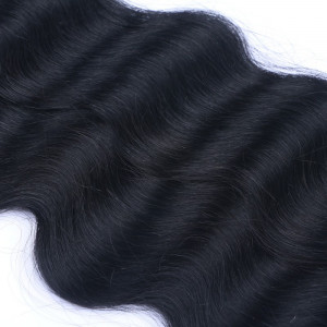 25 Keratin Bonding Hair Extensions - 1 Schwarz - GEWELLT 100% Echthaar 1g Strähne - NOVON EXTENTIONS 60cm