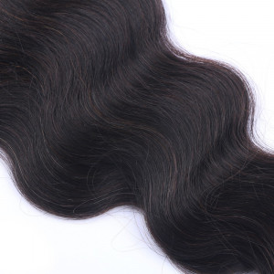 25 Keratin Bonding Hair Extensions - 1b Schwarzbraun - GEWELLT 100% Echthaar 1g Strähne - NOVON EXTENTIONS 60cm