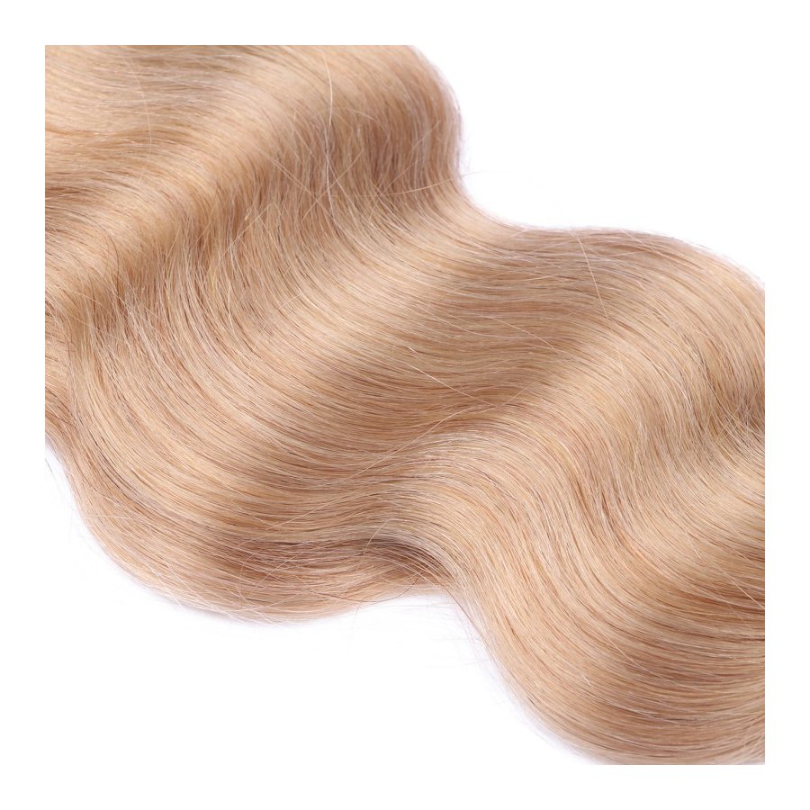 Bonding Extensions #20 Aschblond gewellt aus Remy-Echthaar