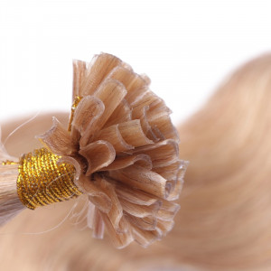 25 Keratin Bonding Hair Extensions - 20 Aschblond - GEWELLT 100% Echthaar 1g Strähne - NOVON EXTENTIONS 60cm