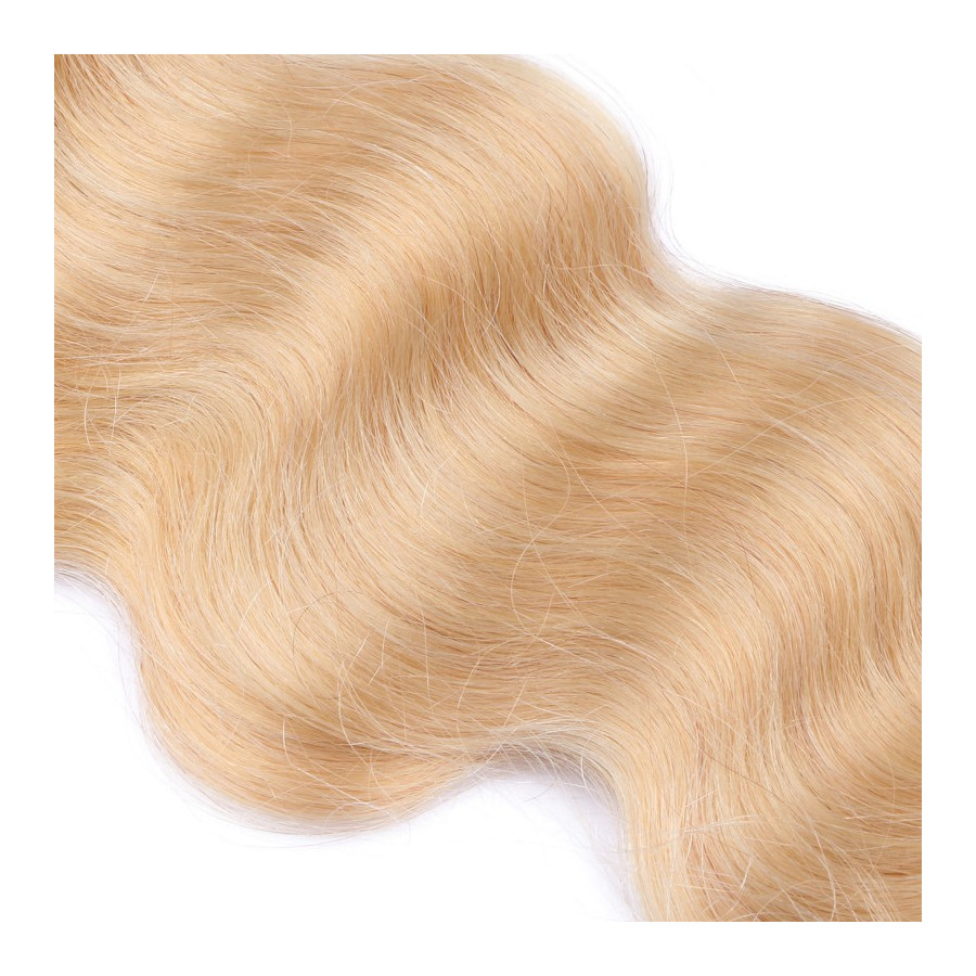 25 Keratin Bonding Hair Extensions - 24 Goldblond - GEWELLT 