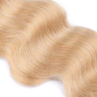 25 Keratin Bonding Hair Extensions - 24 Goldblond - GEWELLT 100% Echthaar 1g Strhne - NOVON EXTENTIONS