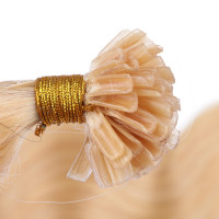 25 Keratin Bonding Hair Extensions - 24 Goldblond - GEWELLT 100% Echthaar 1g Strähne - NOVON EXTENTIONS 50cm
