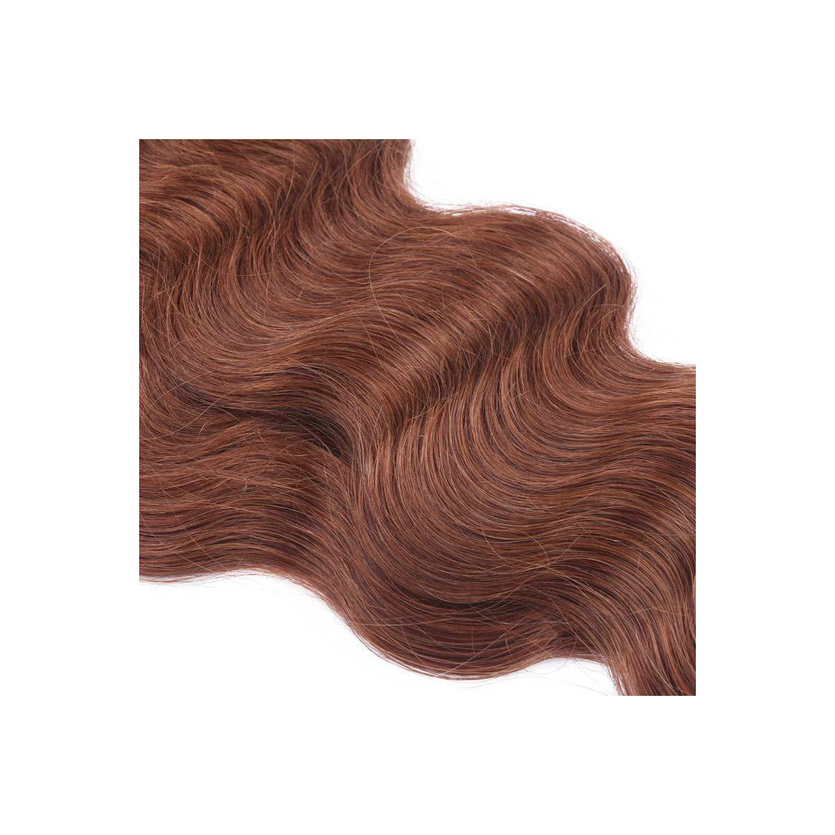25 Keratin Bonding Hair Extensions - 33 Rotbraun -...
