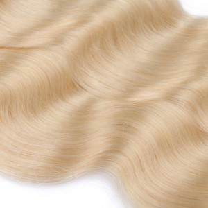 25 Keratin Bonding Hair Extensions - 613 Helllichtblond - GEWELLT 100% Echthaar 1g Strähne - NOVON EXTENTIONS 60cm