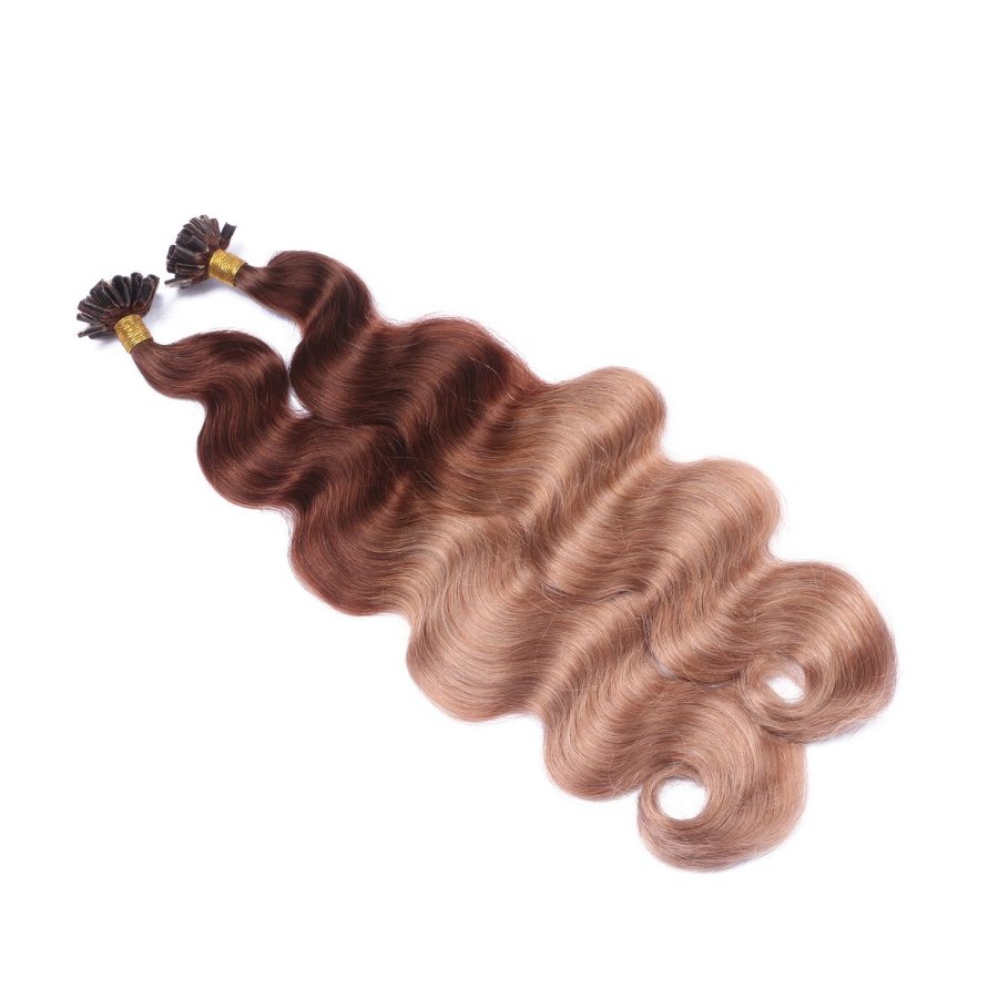 Bonding Extensions #4/27 Ombre gewellt aus Remy-Echthaar
