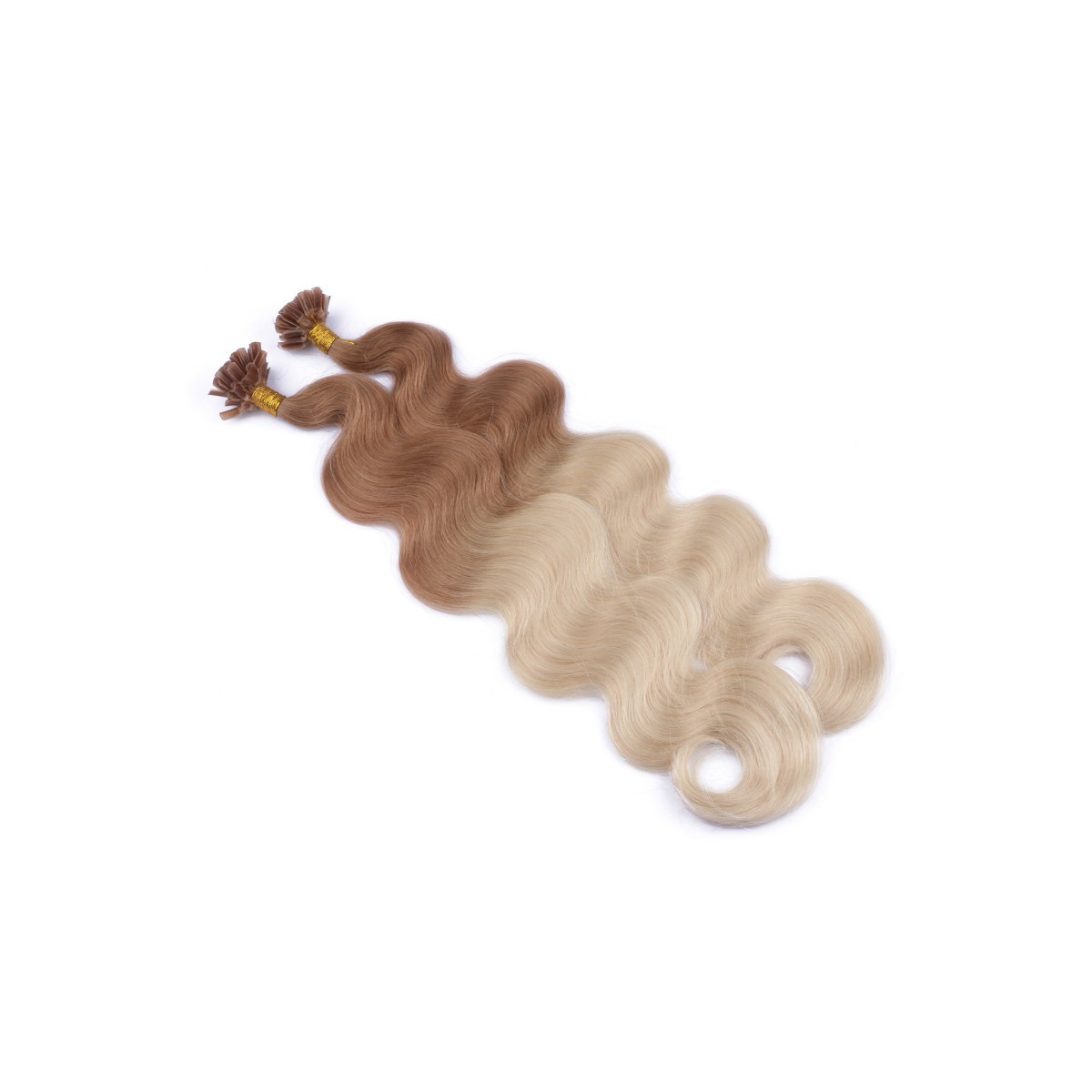 25 Keratin Bonding Hair Extensions - 12/60 Ombre -...
